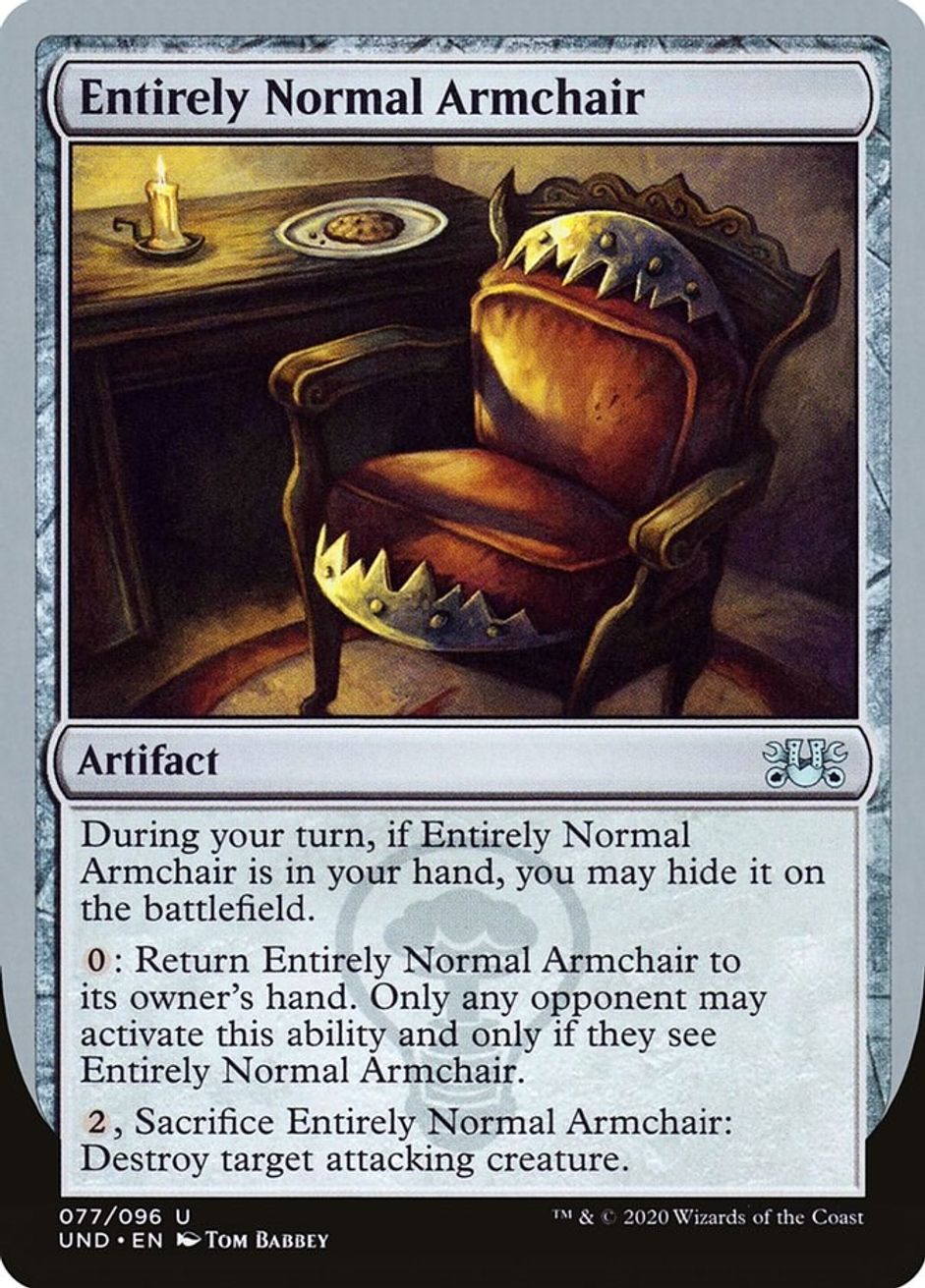 Entirely Normal Armchair - Unsanctioned - Magic: The Gathering