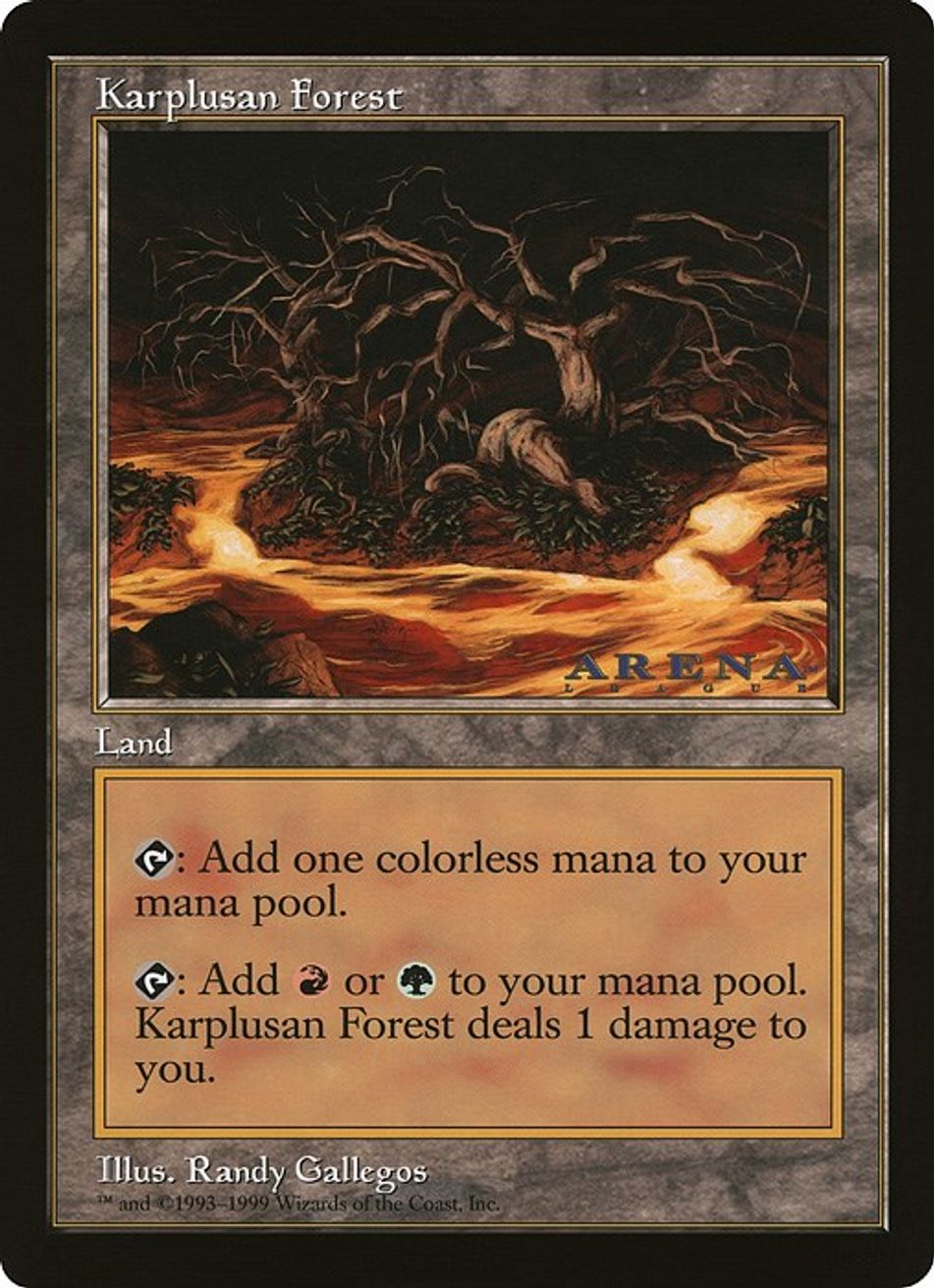 Karplusan Forest (Arena League) Oversize Cards Magic The Gathering