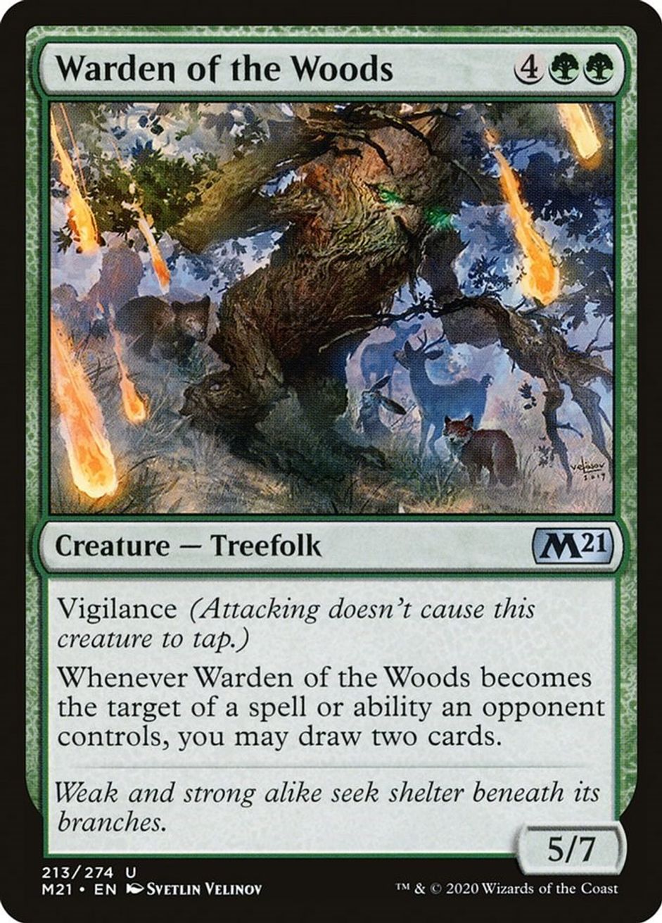 Warden of the Woods Core Set 2021 Magic The Gathering