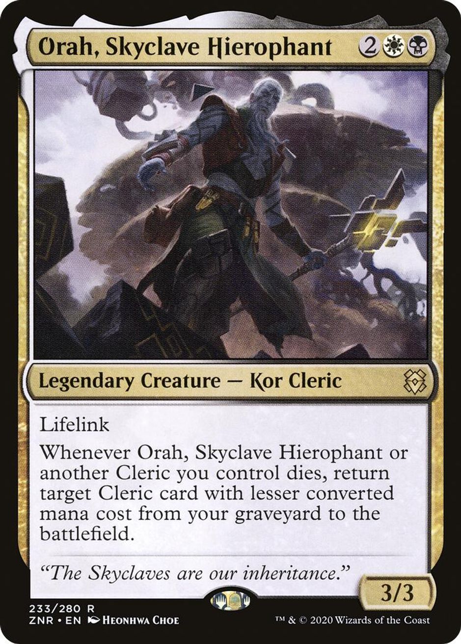 Orah, Skyclave Hierophant Zendikar Rising Magic The Gathering