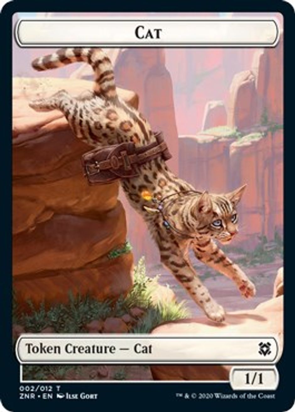 Cat Token Zendikar Rising Magic The Gathering