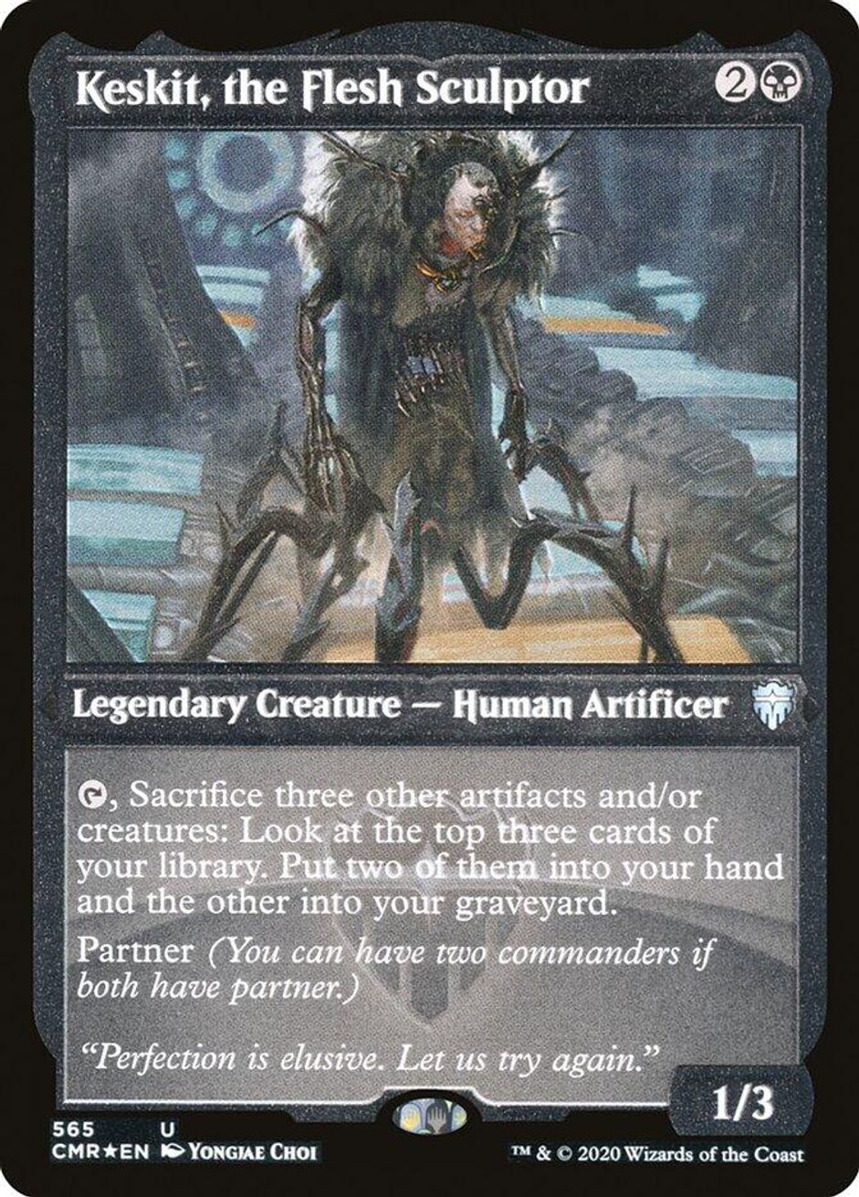 Keskit, the Flesh Sculptor (Foil Etched) Commander Legends Magic