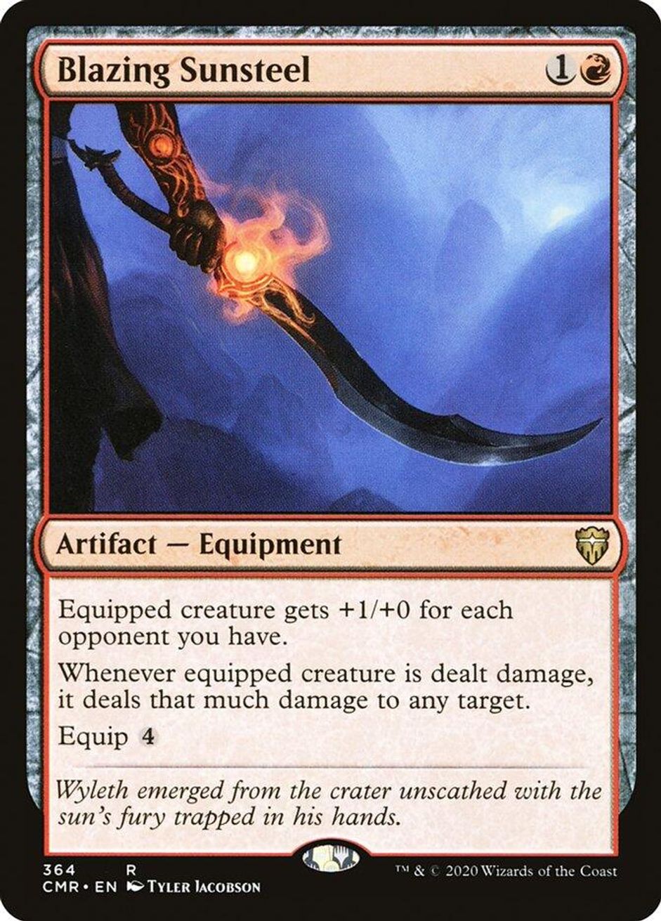 Blazing Sunsteel Commander Legends Magic The Gathering