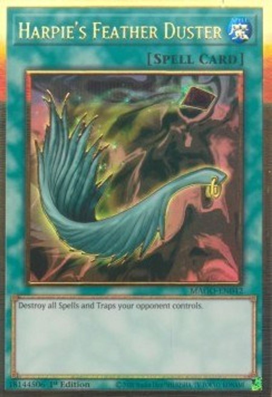 Harpie's Feather Duster Maximum Gold YuGiOh