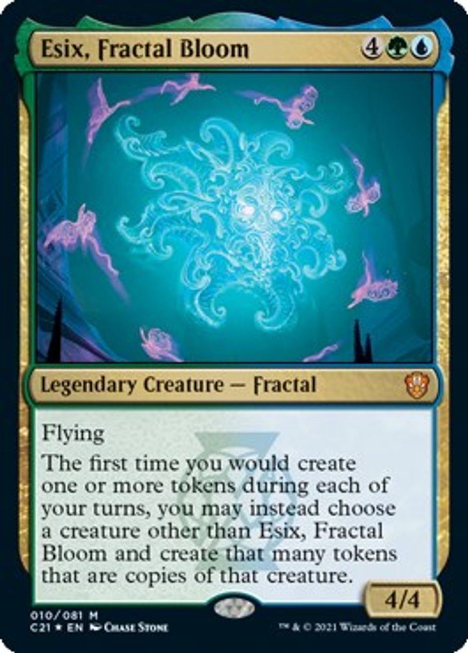 Esix, Fractal Bloom Commander 2021 Magic The Gathering