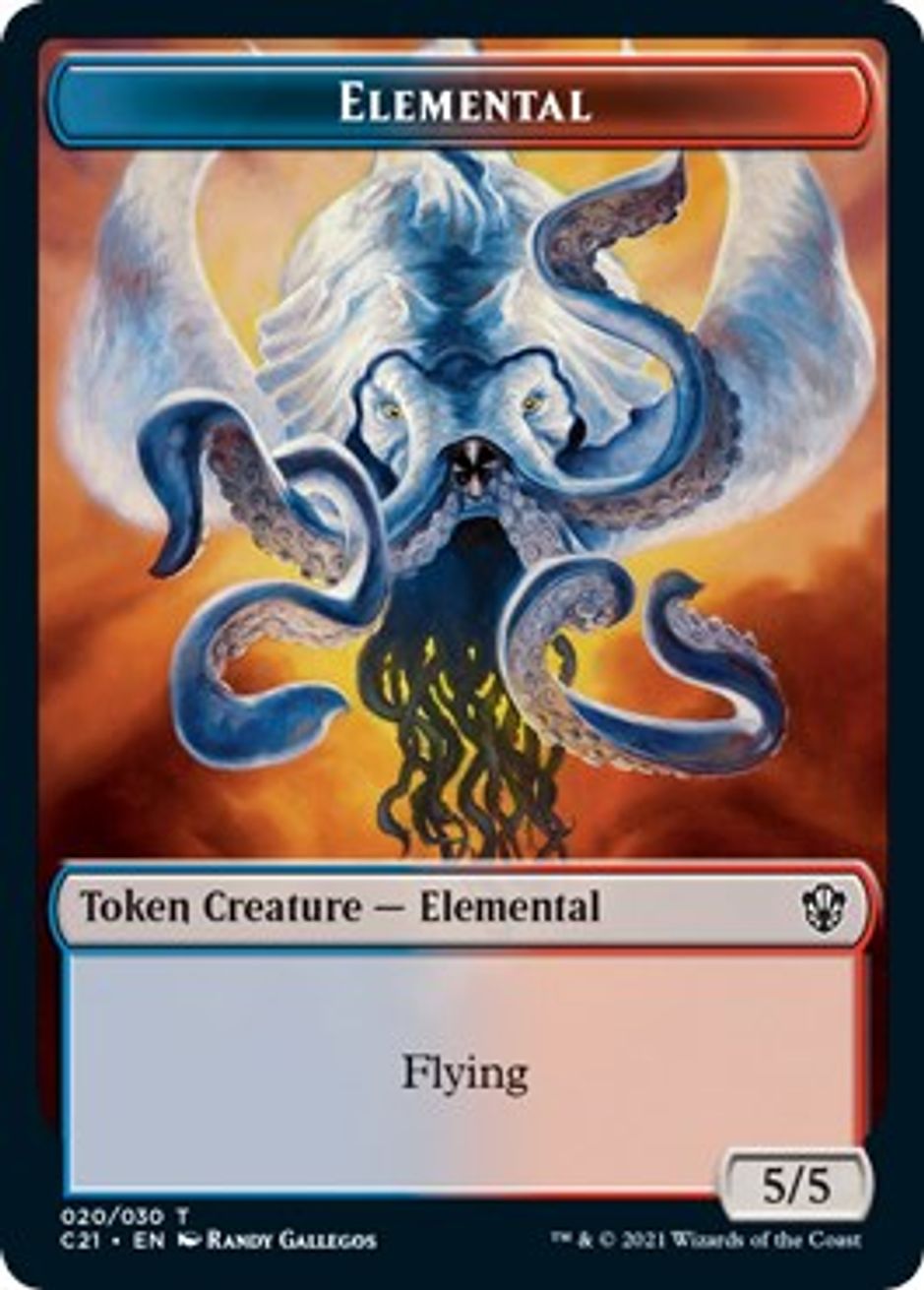 Elemental (20) // Copy Double-sided Token - Commander 2021 - Magic: The ...