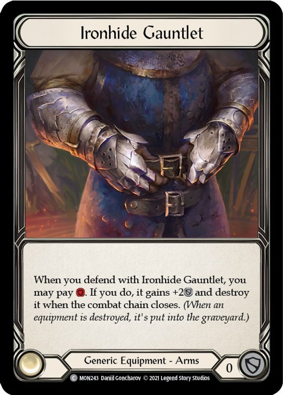 Ironhide Gauntlet Monarch Flesh and Blood TCG