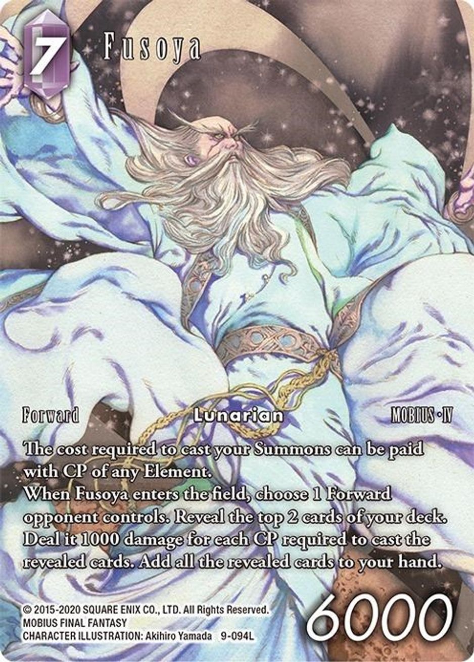 Fusoya Full Art Reprint Opus Xiii Crystal Radiance Final Fantasy Tcg