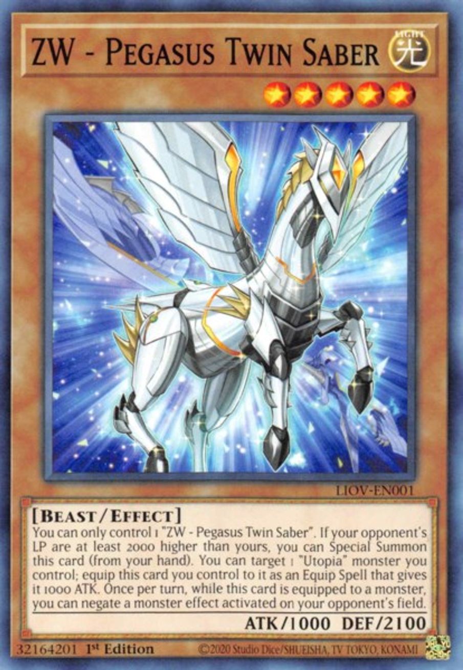 ZW Pegasus Twin Saber Lightning Overdrive YuGiOh