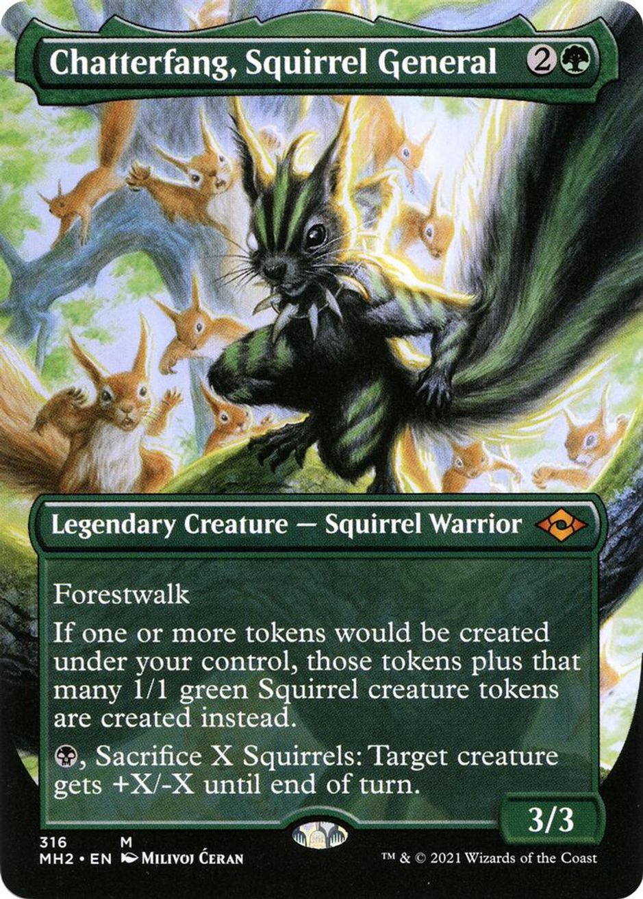 Chatterfang Squirrel General Borderless Modern Horizons 2 Magic