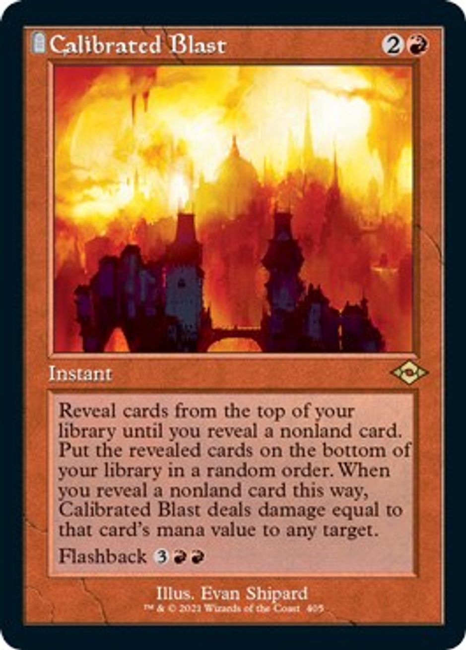 Calibrated Blast (Retro Frame) (Foil Etched) Modern Horizons 2 Magic The Gathering