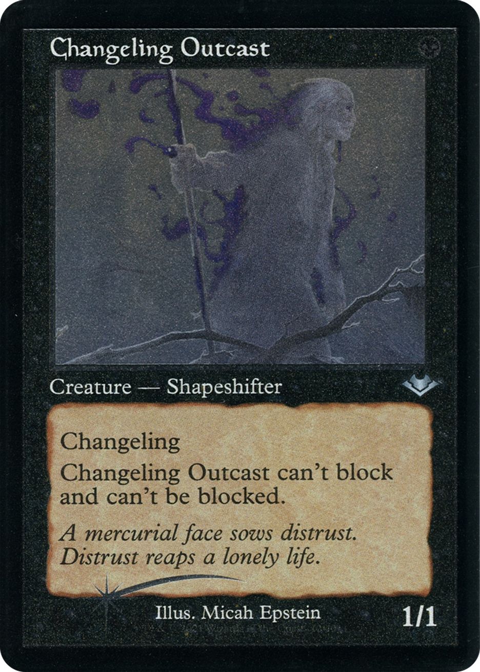 Changeling Outcast (Retro Frame) (Foil Etched) Modern Horizons