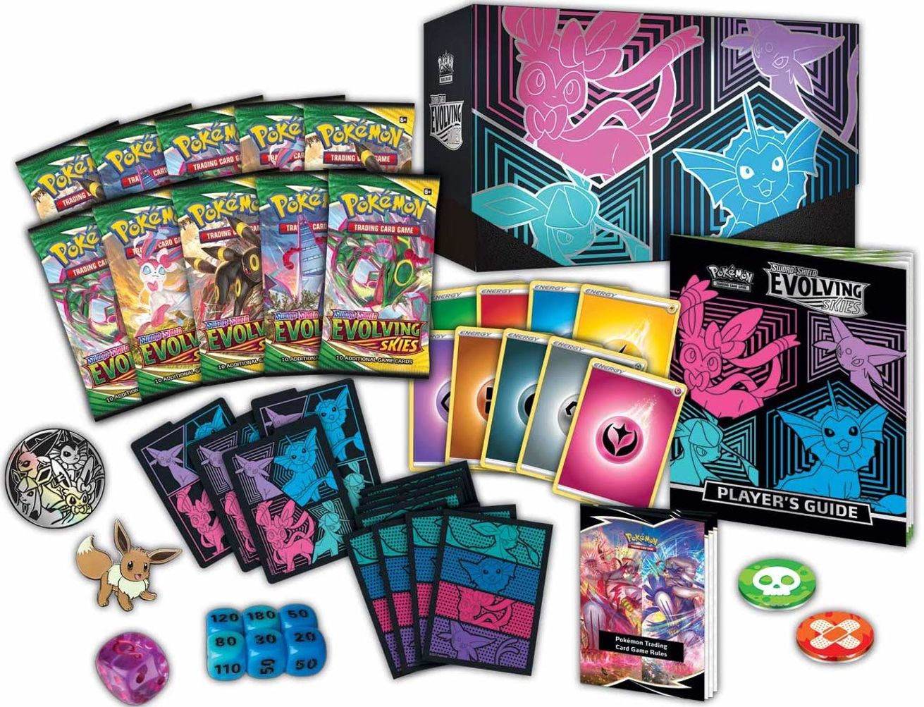 Evolving Skies Pokemon Center Elite Trainer Box [Glaceon/Vaporeon ...