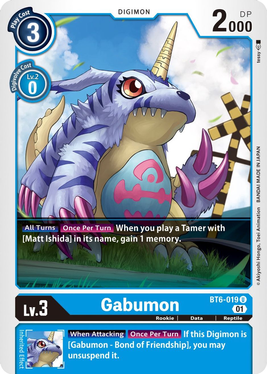 Gabumon Double Diamond Digimon Card Game
