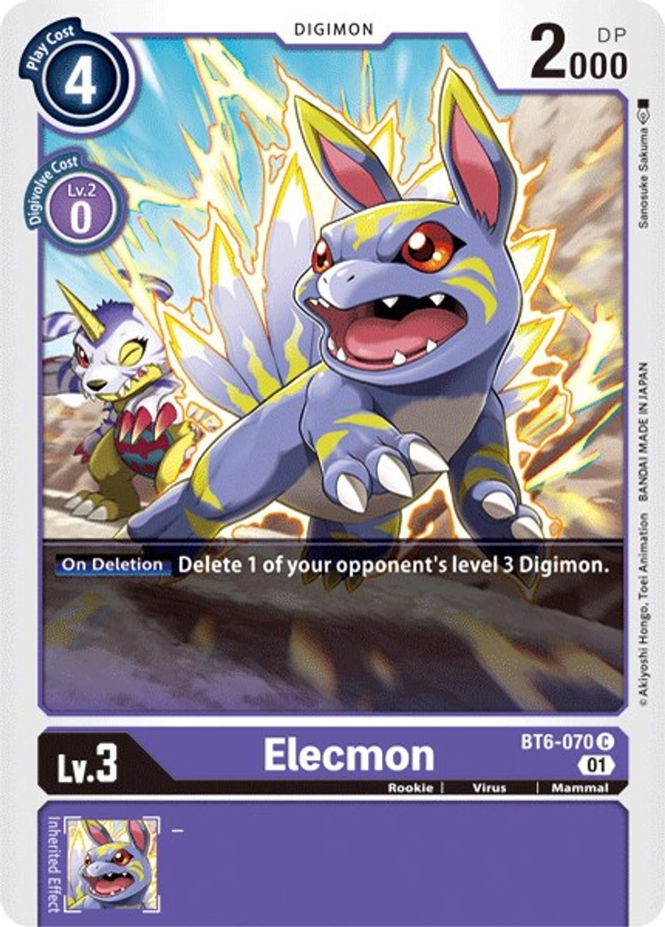 Elecmon Double Diamond Digimon Card Game