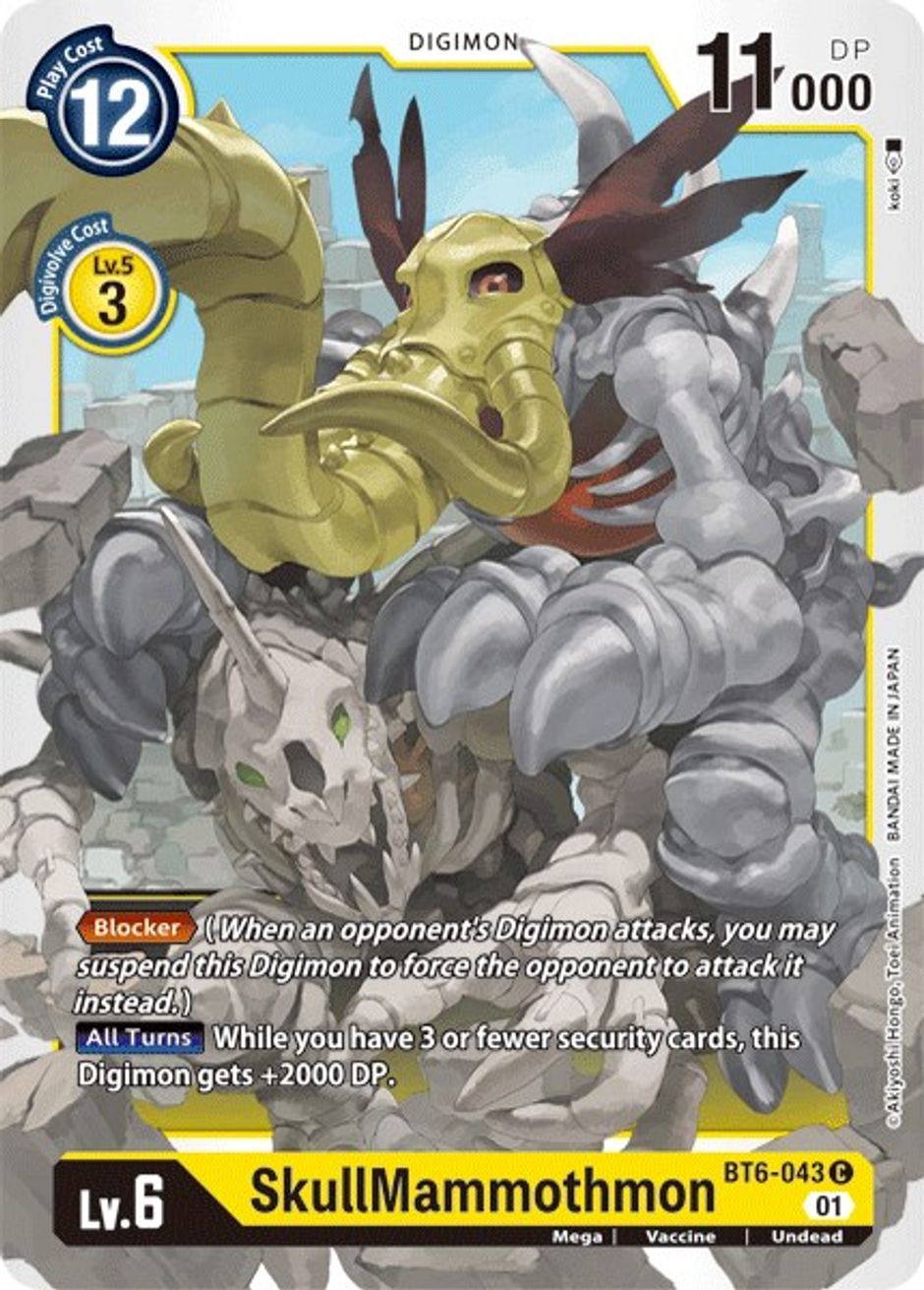 SkullMammothmon Double Diamond Digimon Card Game