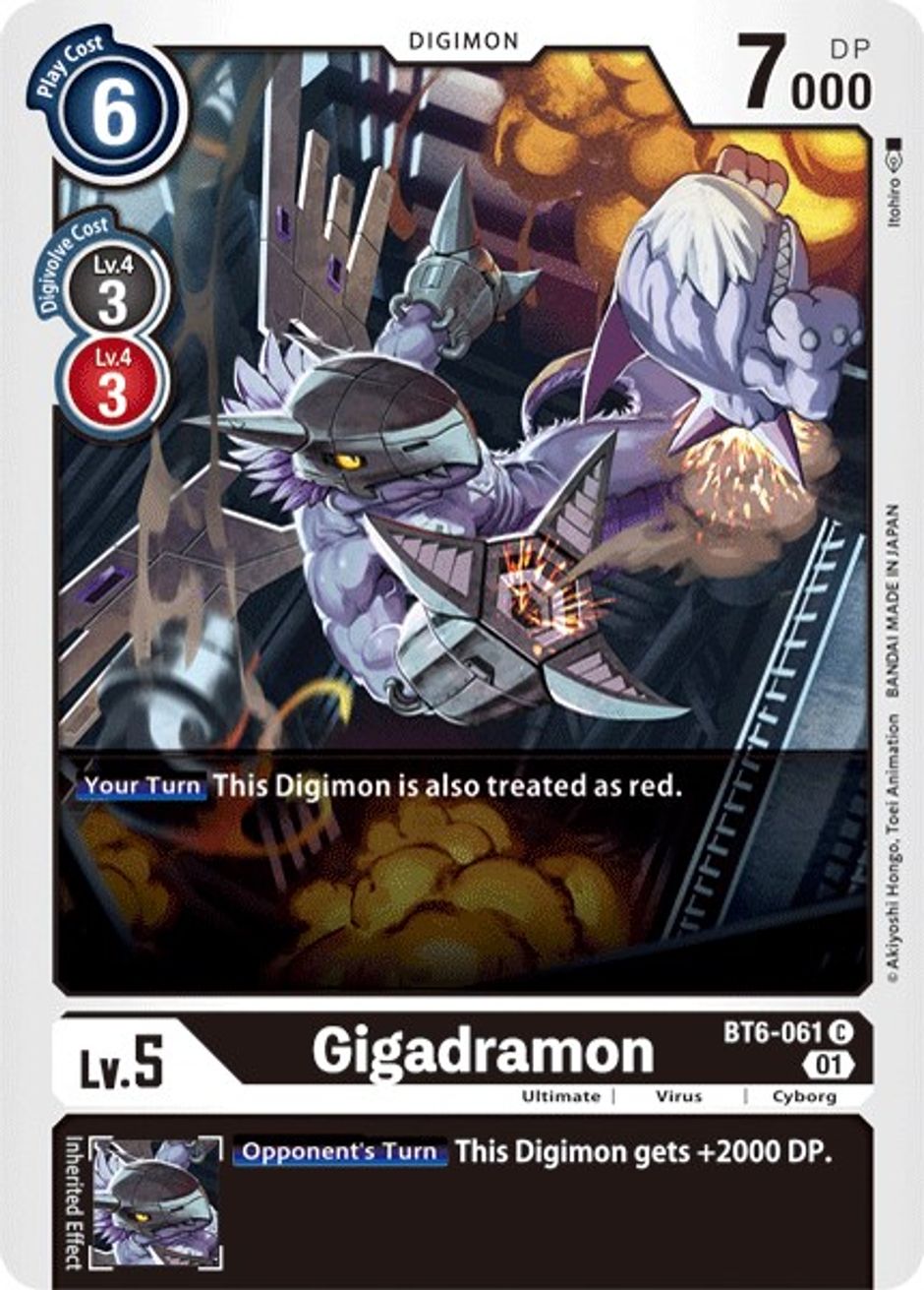 Gigadramon Double Diamond Digimon Card Game