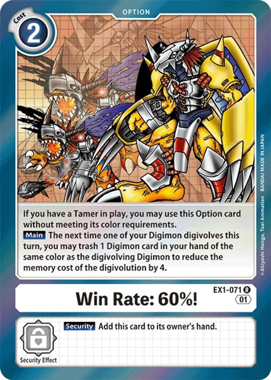 Win Rate: 60%! - Classic Collection - Digimon Card Game
