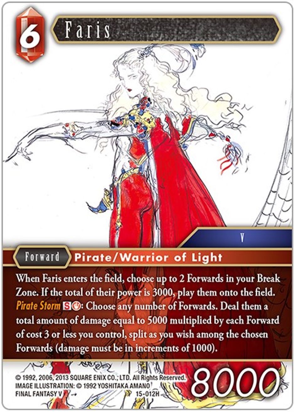Faris Crystal Dominion Final Fantasy TCG
