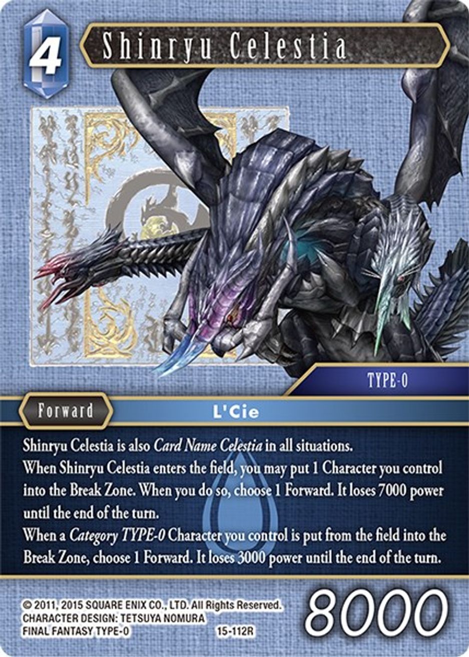 Shinryu Celestia Crystal Dominion Final Fantasy TCG