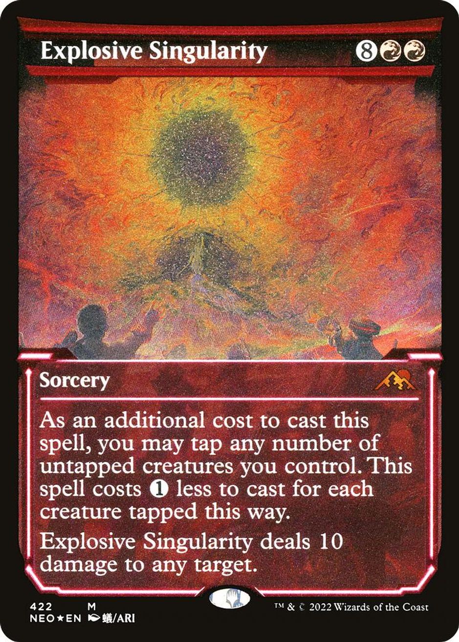 Explosive Singularity (Showcase) (Foil Etched) Kamigawa Neon Dynasty