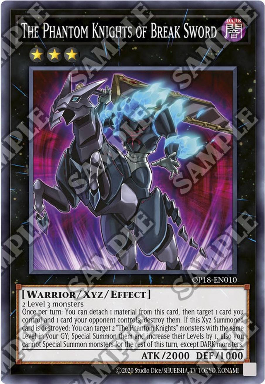 The Phantom Knights of Break Sword OTS Tournament Pack 18 YuGiOh