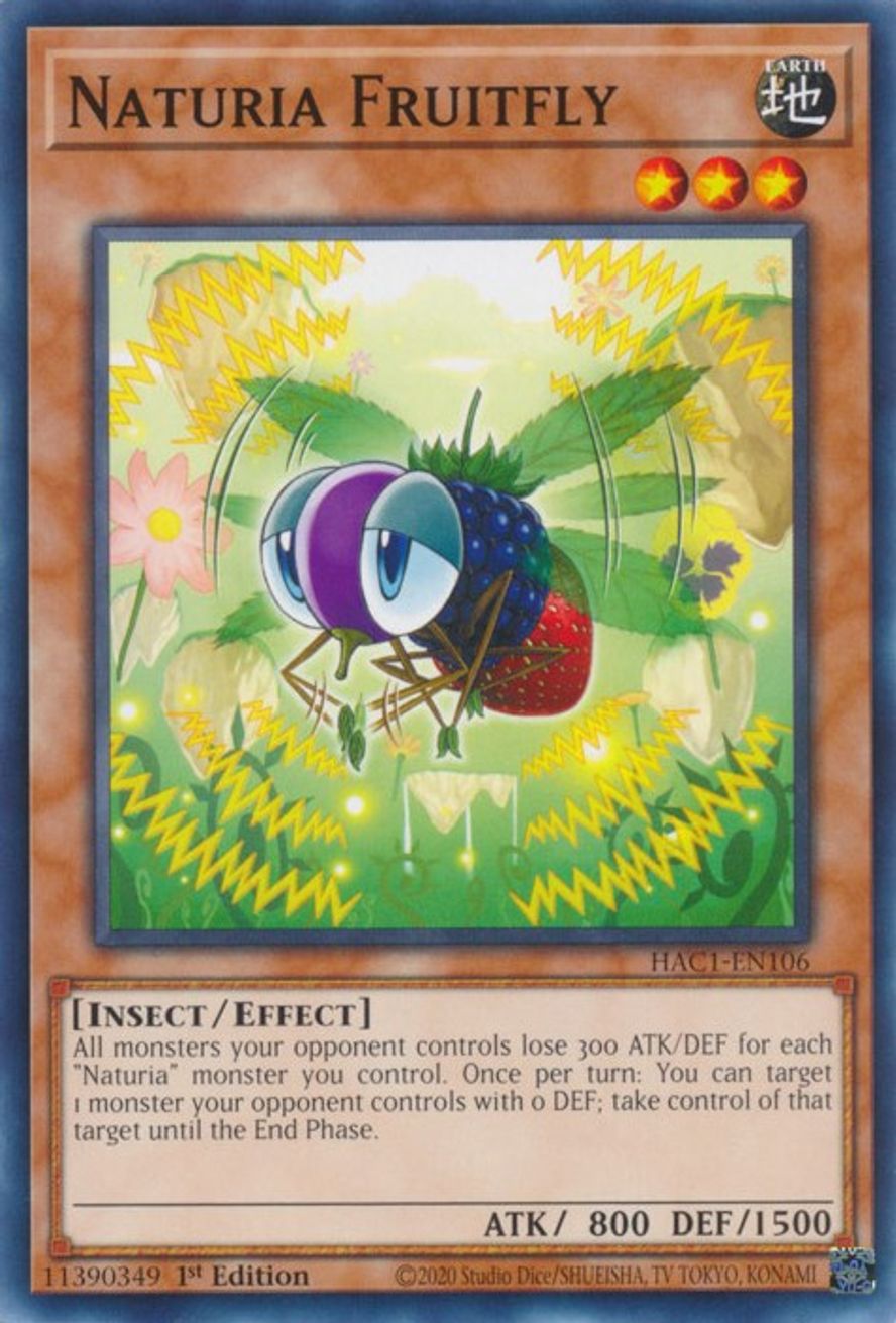 Carta Yu-Gi-Oh! - Naturia Fruitfly (HA03-EN043) Hidden Arsenal 3 1st Edition - Carta Da Collezione - 5