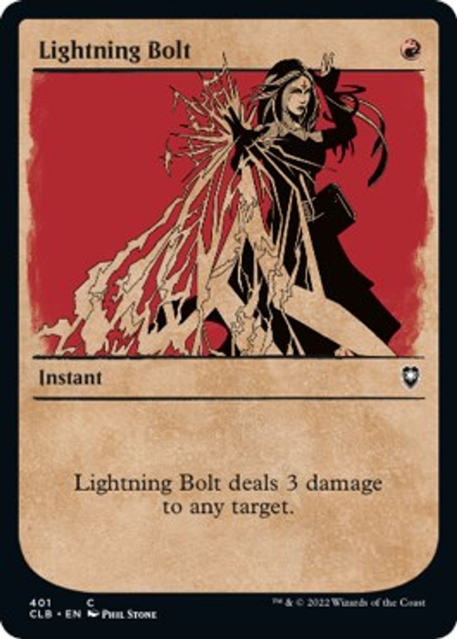 Lightning Bolt Showcase Commander Legends Battle For Baldurs Gate Magic The Gathering 0263