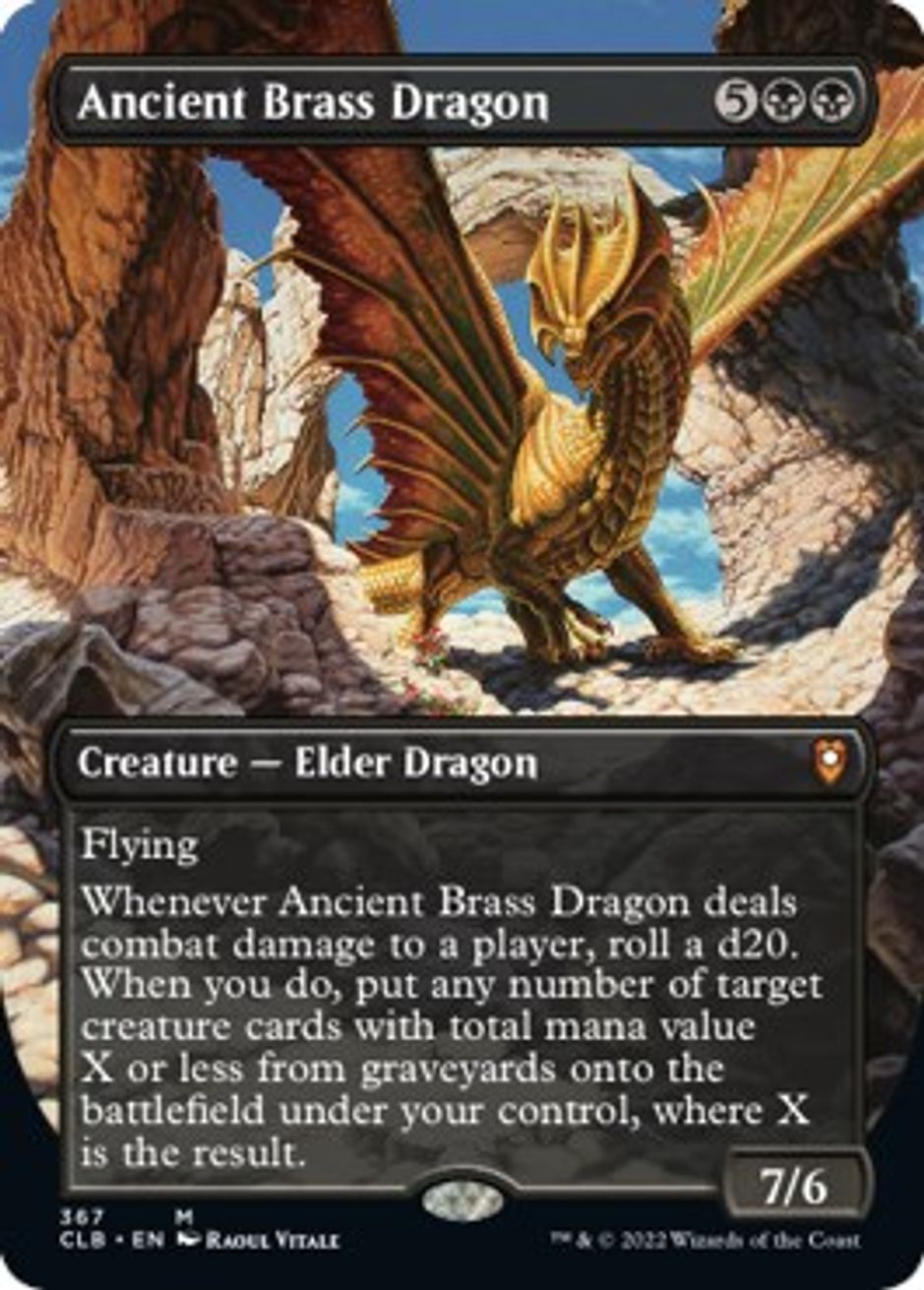 Ancient Brass Dragon (Borderless) - Commander Legends: Battle for