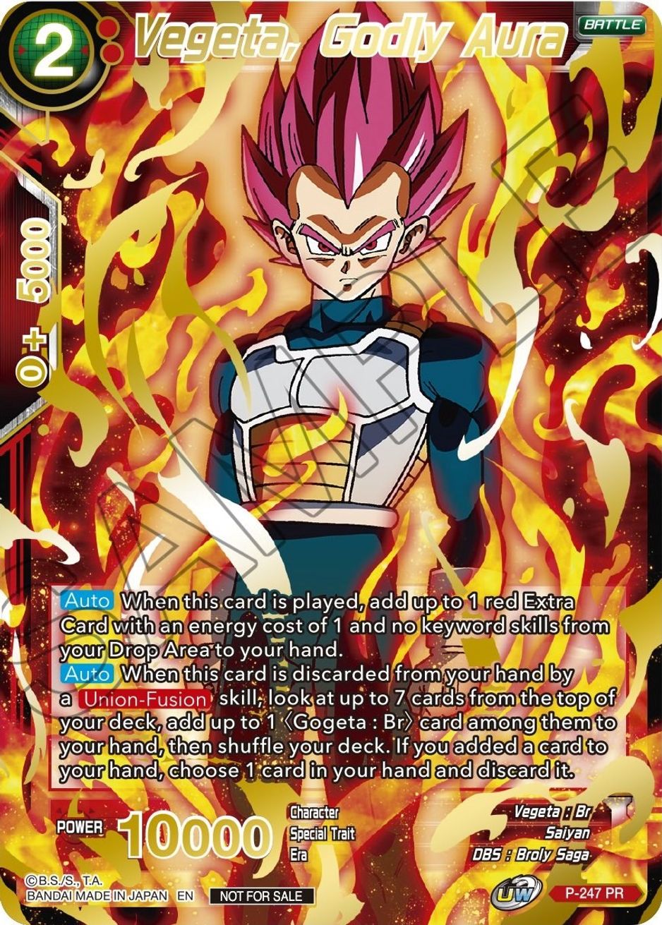 Vegeta, Godly Aura (Alternate Art) - Tournament Promotion Cards ...