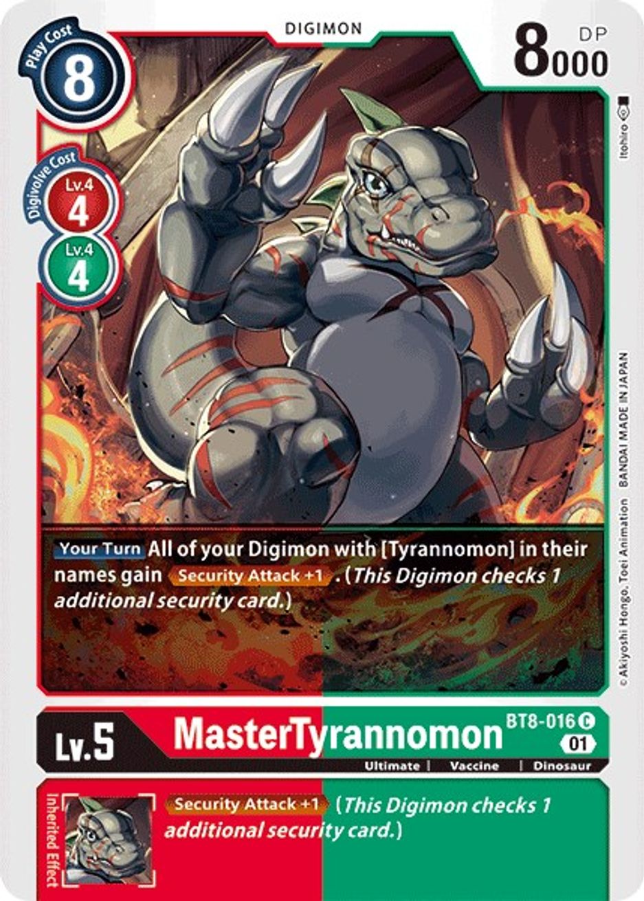 MasterTyrannomon New Awakening Digimon Card Game