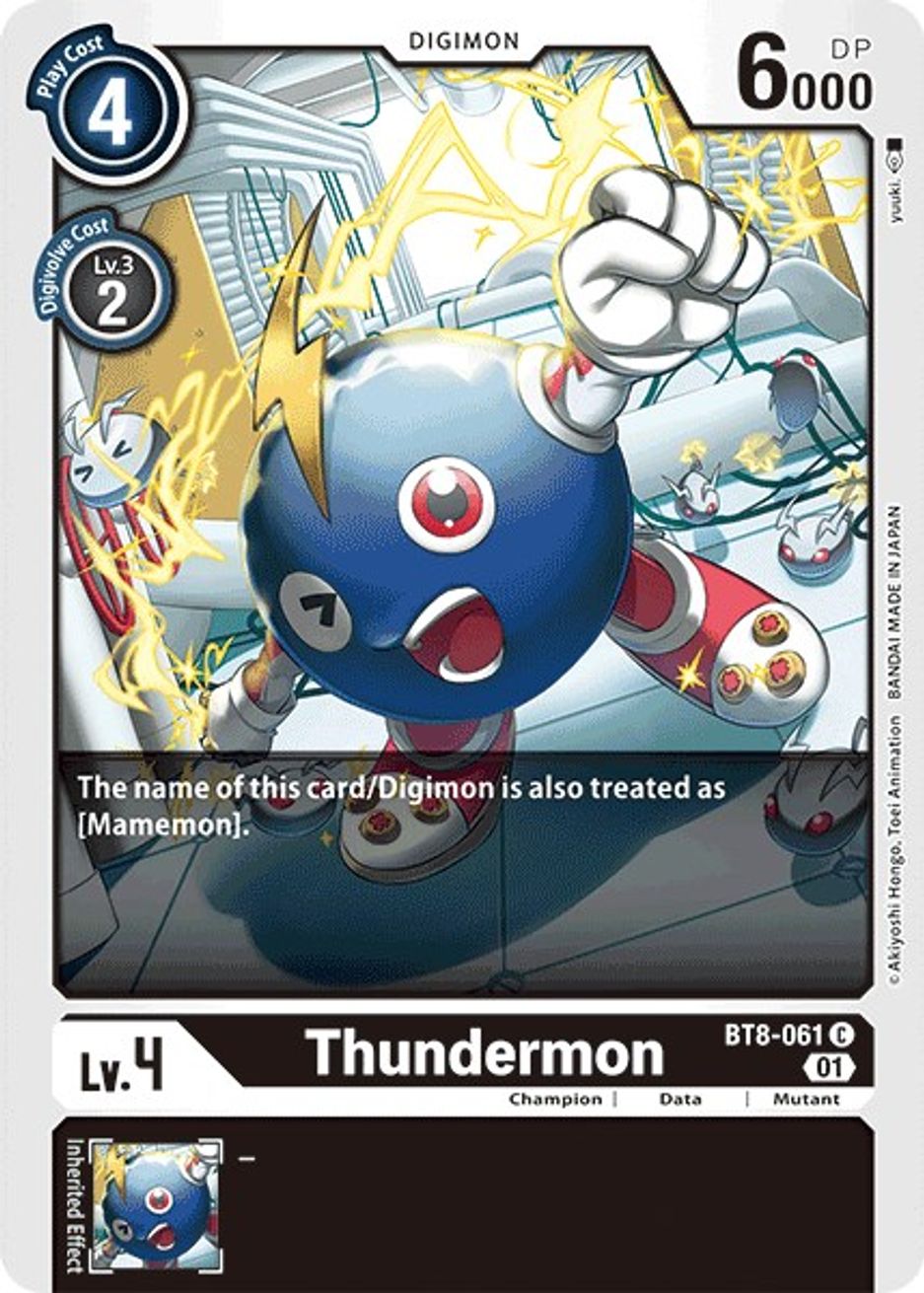 Thundermon New Awakening Digimon Card Game