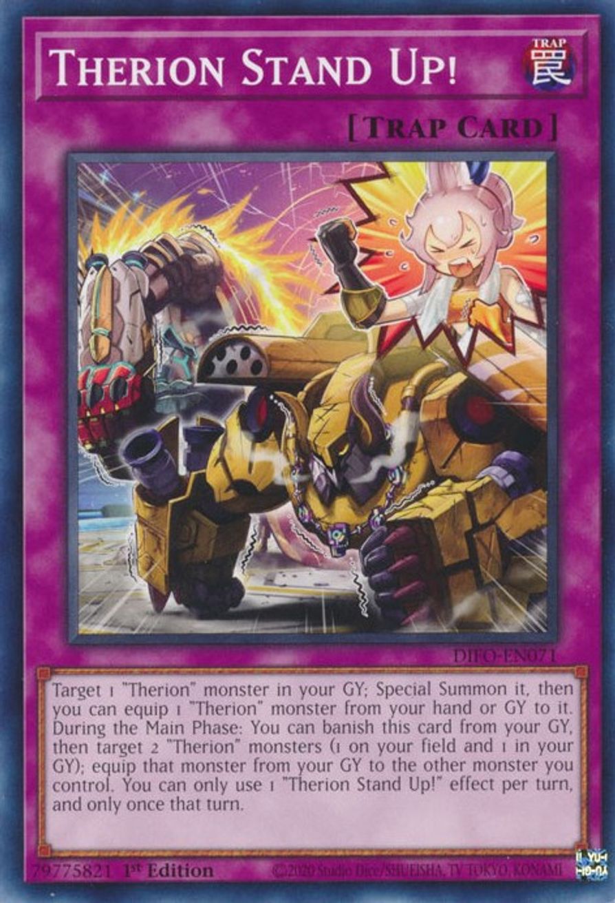 Therion Stand Up! Dimension Force YuGiOh