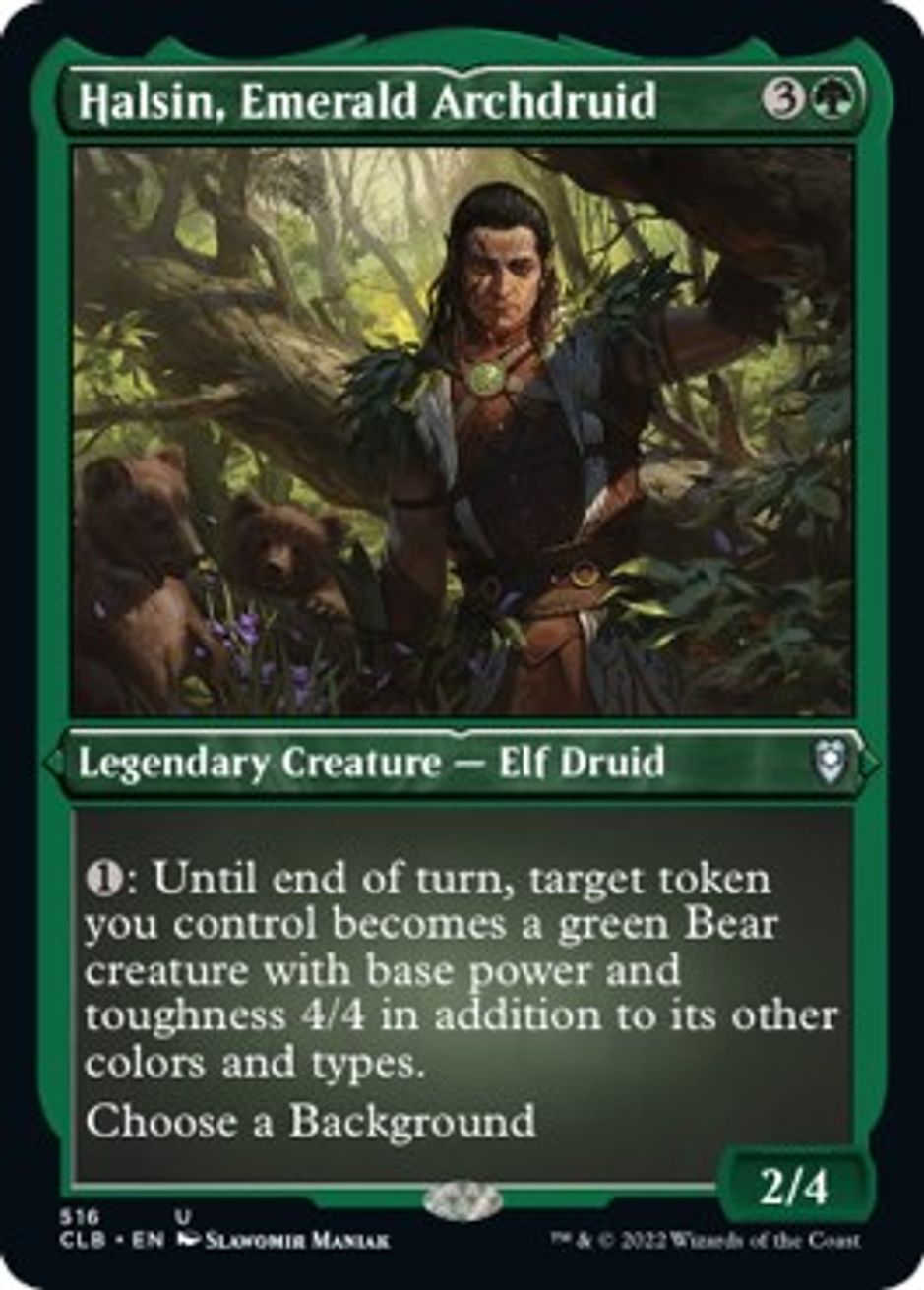 Halsin, Emerald Archdruid (Foil Etched) Commander Legends Battle for