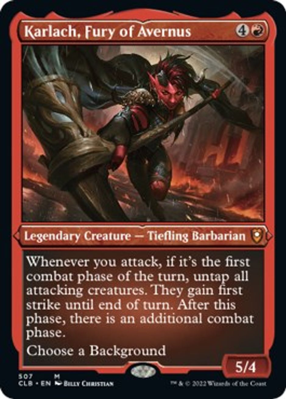 Karlach, Fury of Avernus (Foil Etched) Commander Legends Battle for