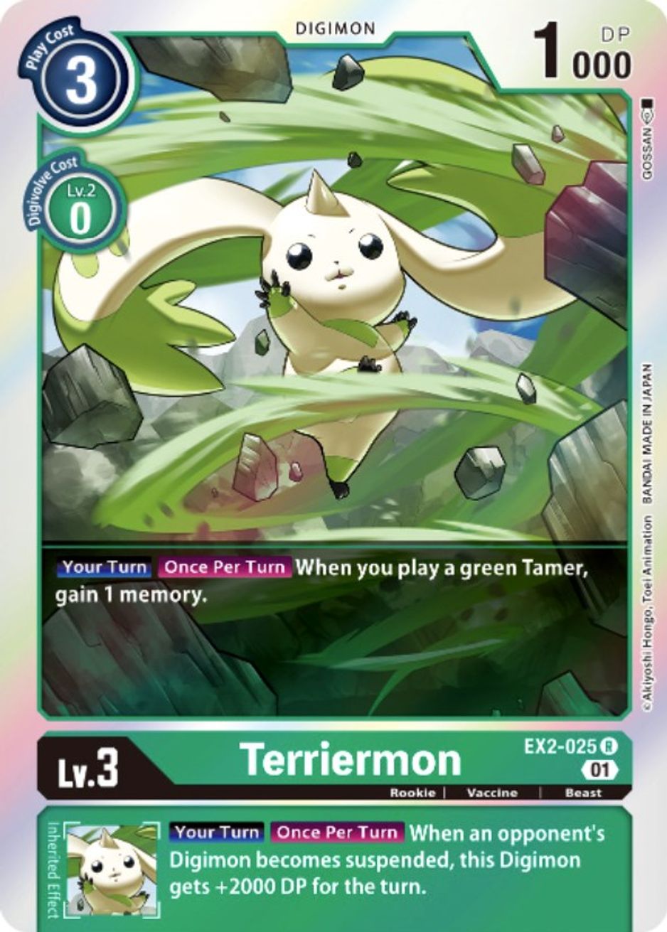 Terriermon Digital Hazard Digimon Card Game