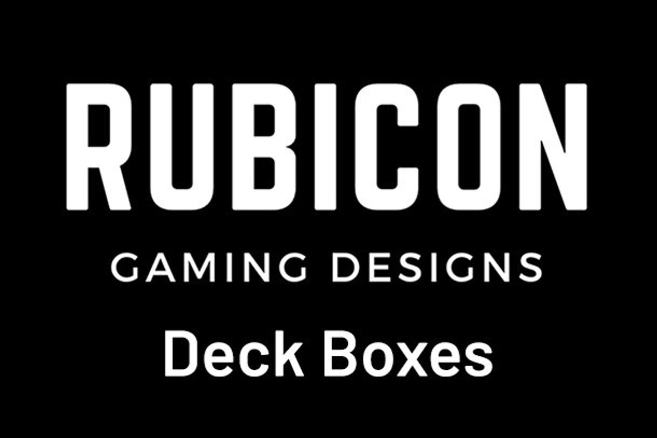 Rubicon Deck Box (Black/Red) Rubicon Gaming Designs Deck Boxes Deck Boxes