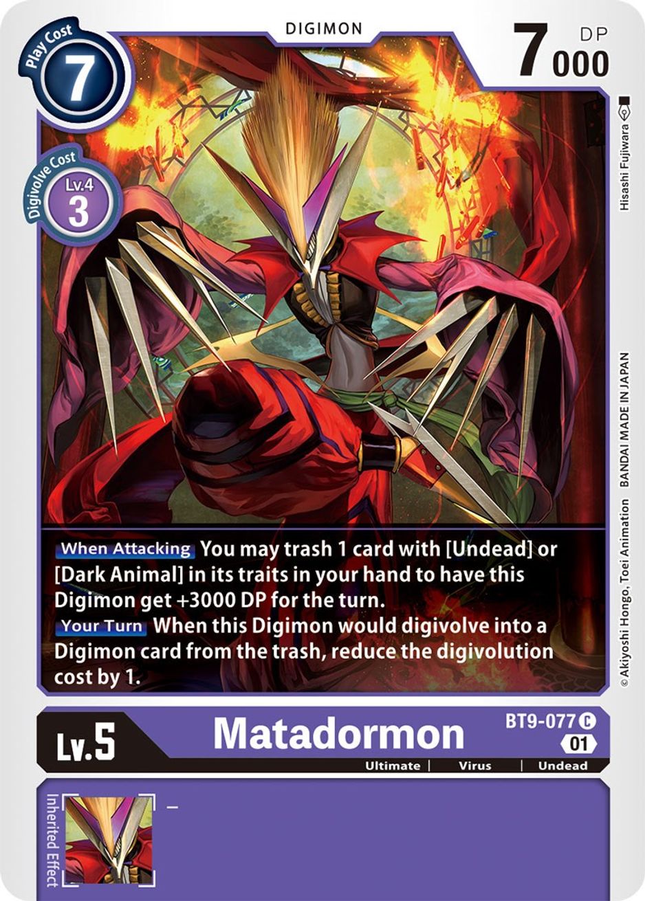 Matadormon X Record Digimon Card Game