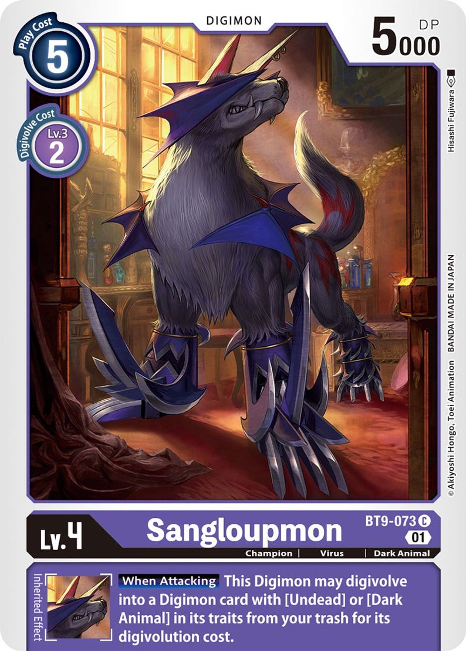 Sangloupmon X Record Digimon Card Game