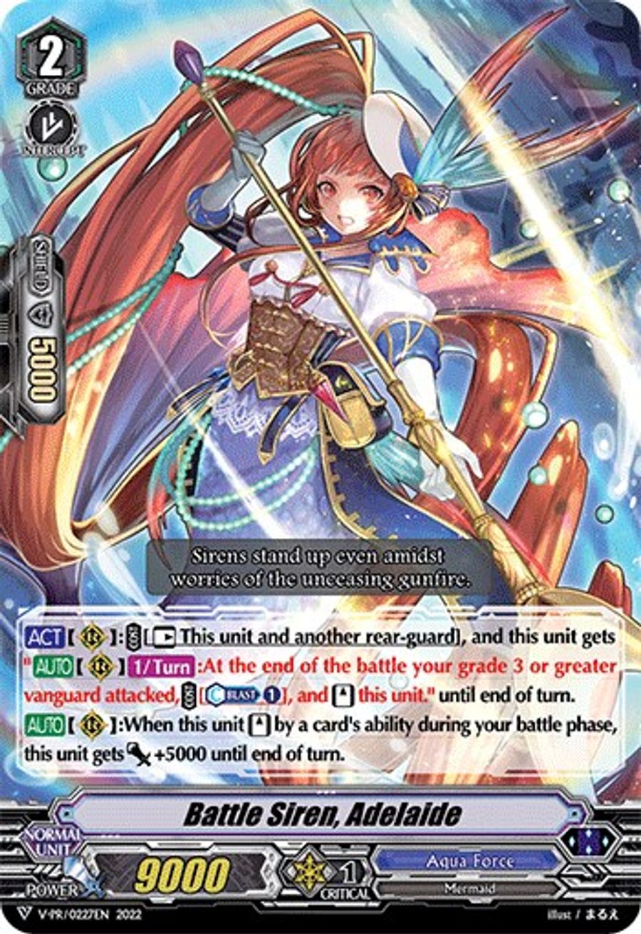 Battle Siren, Adelaide V Promo Cards Cardfight Vanguard