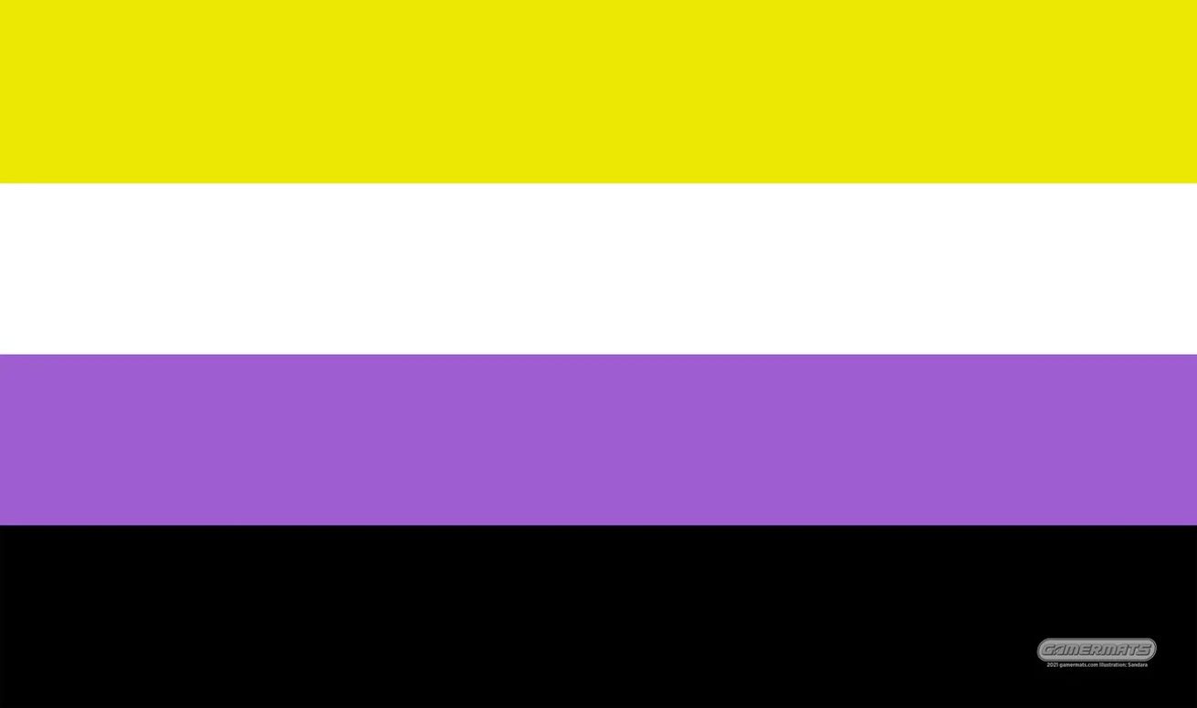 GamerMats Playmat NonBinary Pride Flag GamerMats Playmats Playmats
