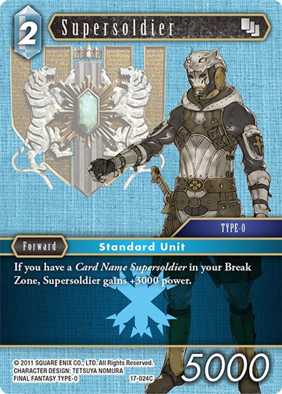 Supersoldier Rebellion's Call Final Fantasy TCG