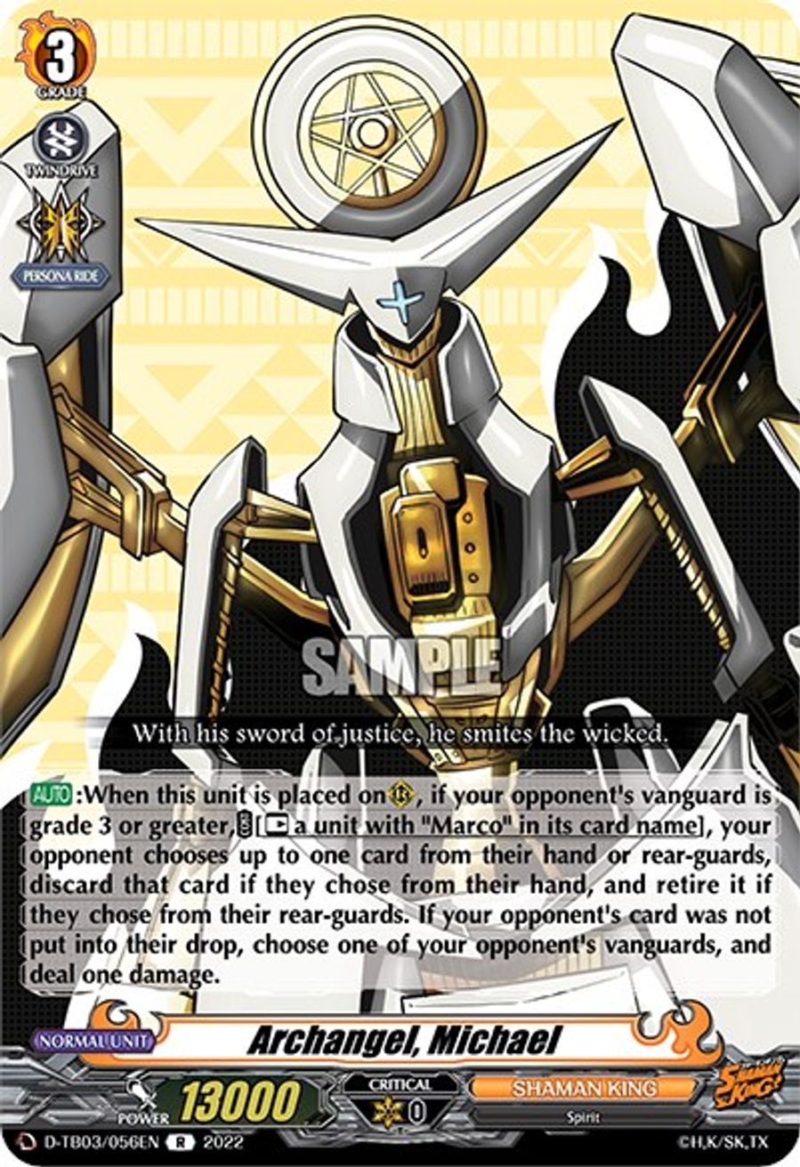 Archangel, Michael DTB03 Shaman King Cardfight Vanguard