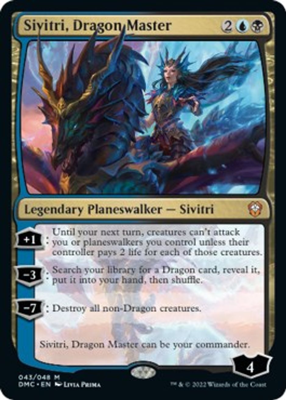 Sivitri, Dragon Master Commander Dominaria United Magic The Gathering