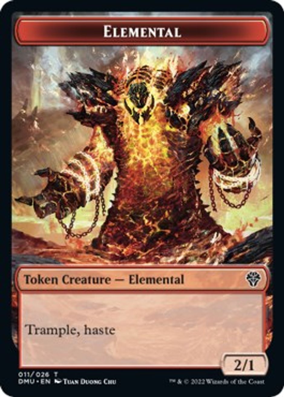 Magic: The Gathering - Segnalino Elementale (Rosso/Nero) - Shadowmoor (SHM) - Carta Singola