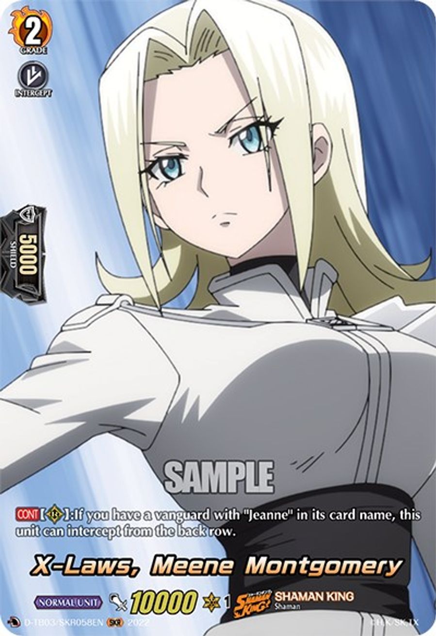 XLaws, Meene Montgomery (SKR) DTB03 Shaman King Cardfight Vanguard