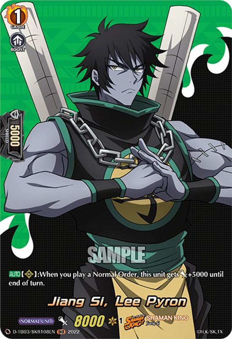 Jiang Si, Lee Pyron (SKR) DTB03 Shaman King Cardfight Vanguard