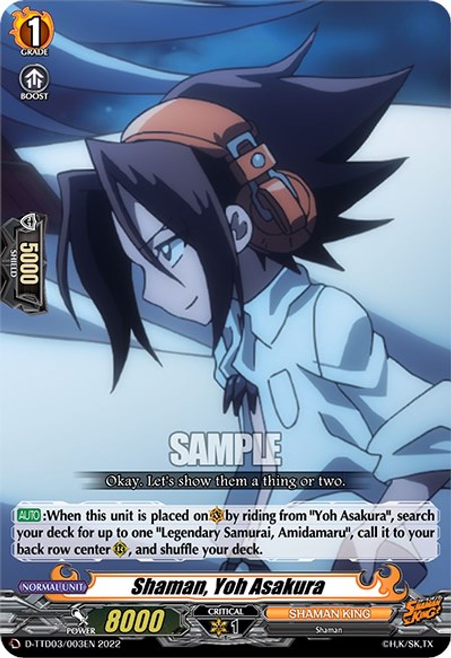 Shaman, Yoh Asakura DTTD03 Shaman King Cardfight Vanguard