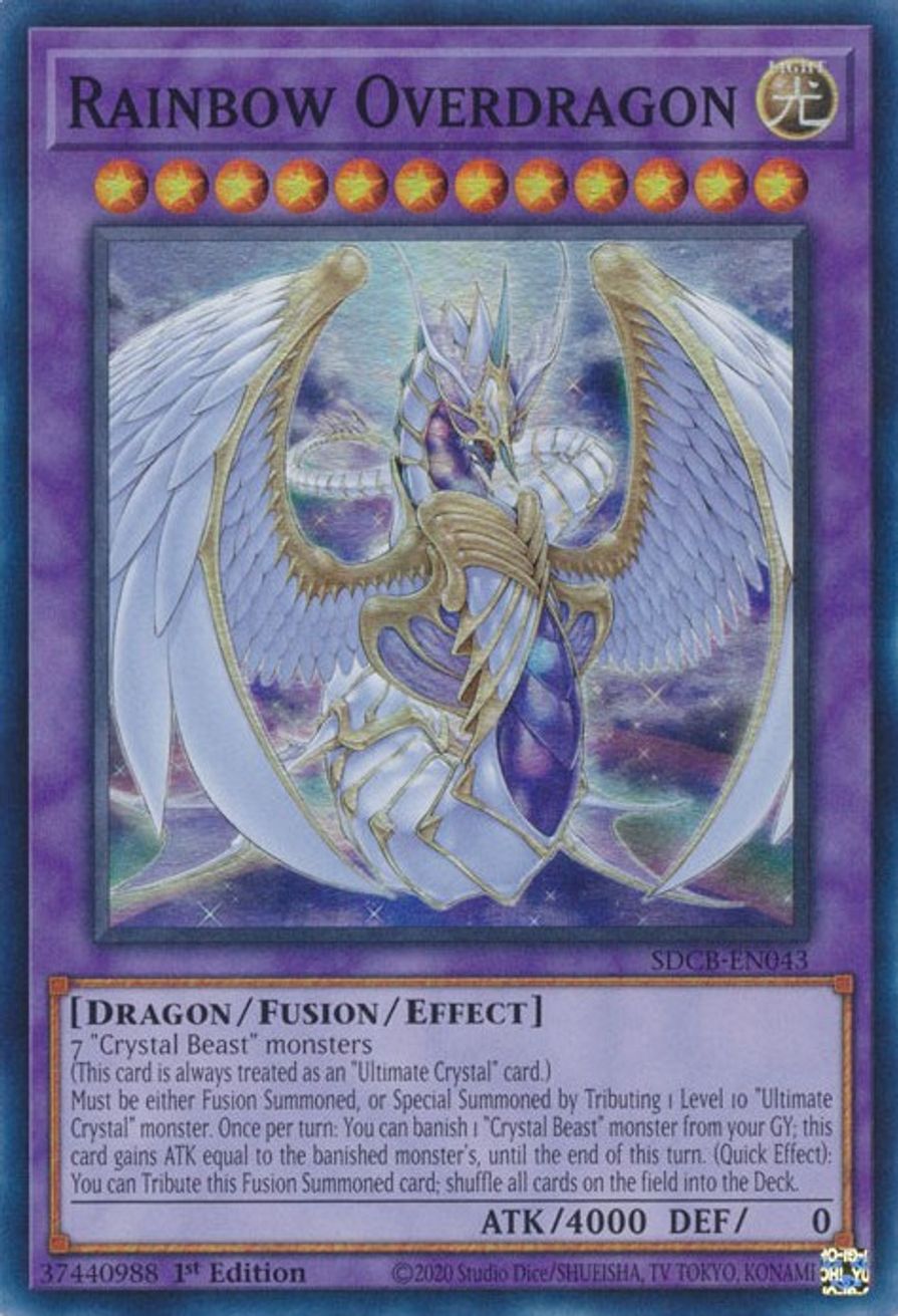 YU-GI-OH! Rainbow Overdragon - LDS1-EN101 - Ultra Rare 1st Edition Trading Card | Legendary Duelists: Season 1