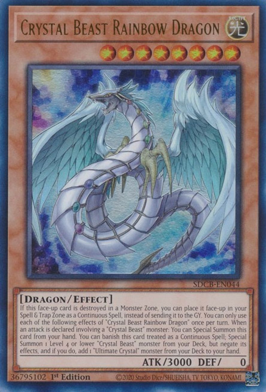 Crystal Beast Rainbow Dragon Structure Deck Legend of the Crystal